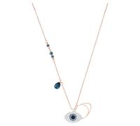 Pendentif Symbolica, Œil porte-bonheur, Bleu, Finition mix de métal OS