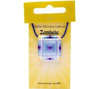Pendentif talisman Mandala Zambala -- 2.5x2.5 cm