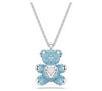 Pendentif Teddy, Ours, Bleu, Métal rhodié OS
