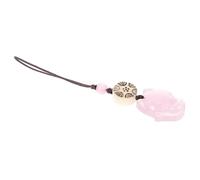 Pendentif Téléphone Petit Renard en Calcédoine, Ornement Suspendu Lavande | Décor Arrière pour Mobile, Léger et Facile à Poser, Usage Paquet ou Coque, Style Créatif Couleur Aléatoire