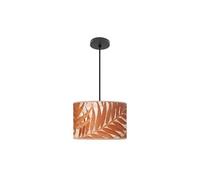 Pendentif tendance 1 x E27, couleur noire, motif feuille, taille 30 x 30 cm, idéal pour décorer et apporter du style aux espaces intérieurs.