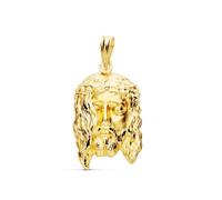Pendentif Tête du Christ Or 9 carats 23 mm.
