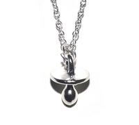 Pendentif tétine avec chaîne en argent 55 cm.