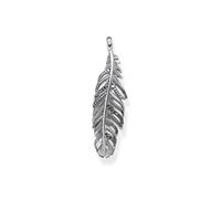 Pendentif - THOMAS SABO - Plume - Argent sterling noirci - Mixte - Couleur Blanc