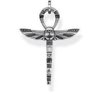 Pendentif - Thomas Sabo - PE778-643-11 - Argent sterling 925 - Croix Ankh - Zircone noire