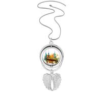 Pendentif Tokyo Japon Train Tour Tour Ange Ailes Tournantes Bijoux