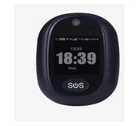 Pendentif Traceur GPS 4G étanche avec Appel SOS de clôture et Bracelet Montre(Black)