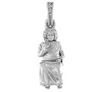 Pendentif traditionnel en argent sterling 92,5 avec pendentif Dieu Shree Sai Baba/Satya Sai Baba pour homme et femme en argent pur avec chaîne en argent
