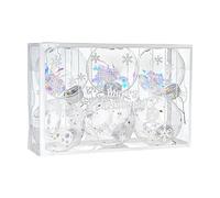 Pendentif transparent en forme de boules de Noël, pour chambre, fenêtre, boutique, maison, fête, Noël, intérieur et extérieur