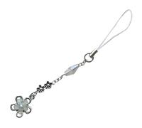Pendentif trèfle à quatre feuilles avec perles porte-clés tendance fait main ami et famille