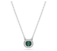 Pendentif Una Angelic, Taille ronde, Vert, Métal rhodié OS