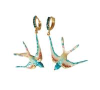 Pendentif unique en forme d'hirondelle délicate - Boucles d'oreilles robustes pour une utilisation durable - Boucles d'oreilles tendance polyvalentes
