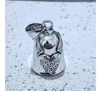 Pendentif uniquement/"Notre Dame vous bénisse en tout temps", porte-clés cloche Vierge Marie en alliage de zinc, accessoires automobiles de style chrétien sans revêtement unisexe, accessoires de clé d