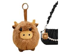 Pendentif Vache Des Highlands, Porte-clés En Peluche Mignon Avec Décoration De Miroir De Voiture, Objet De Collection Doux Pour Sac À Dos, S Ac, Sac À Main, Cadeau Pour Adultes, Femmes, Hommes, Amis,