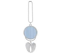 Pendentif vintage à rayures bleues et blanches pour voiture - Décoration intérieure de voiture