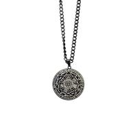 Pendentif Vintage En Acier Inoxydable Représentant Le Sceau Des Sept Archanges, Amulette Spirituelle Pour Homme