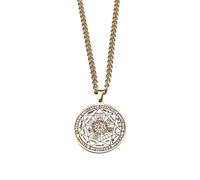 Pendentif Vintage En Acier Inoxydable Sceaux Des Sept Archanges, Collier De Protection Tétragramme, Amulette(Gold)