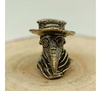 Pendentif vintage en laiton avec bec d'oiseau Steampunk - Décoration de bureau - Paracord - Cadeau