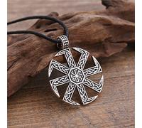 Pendentif Vintage Symbole Slave Bijoux Soleil Collier amulette Ruban Couleur Pendentif Collier Hommes Talisman Bijoux Cadeaux