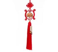Pendentif Voiture, Peach Wood Car Key Pendant Tassel Zen Bodhi