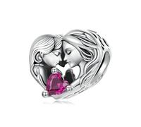 Pendentifs charms mère et fille pour bracelets Pandora - Pendentif famille en argent sterling 925, bijoux cadeaux pour la fête des mères