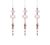 Pendentifs Cristal Acrylique, Lot de 3 Ornements Suspendus pour Sapin | Reflets de Lumière, Matière Résistante, Anneau de Suspension, Facile à Nettoyer, Réutilisable