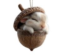 Pendentifs d'animaux de Noël - Ornements plats en acrylique à suspendre, décoration festive, acrylique décoratif | pour manteau de cheminée, rebord de fenêtre, salon, sac à bandoulière, sac à