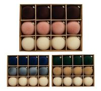 Pendentifs D'arbre Décoratifs - Sphères De Vacances En Peluche, Collection D'ornements, Accents Suspendus Saisonniers, Charmes D'arbre Festifs | Boule Décorative En Peluche Pour Fête De Noël, Mariage,