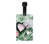 Pendentifs de bagage de valise en forme de cœurs charmants, étiquettes de sac durables pour la reconnaissance facile des sacs essentiels de voyage