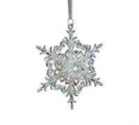 Pendentifs de décoration de sapin de Noël, flocons de neige en acrylique à suspendre en forme de stalactites, pendentifs décoratifs pour lustre d'hiver au pays des merveilles (K)