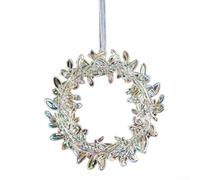 Pendentifs de décoration de sapin de Noël, flocons de neige en acrylique à suspendre en forme de stalactites, pendentifs décoratifs pour lustre d'hiver au pays des merveilles (J)