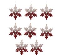 Pendentifs De Flocage d'arbre Noël Luxueux Étoile Flocon Neige Rennes Décors Fête Décorations Flocage
