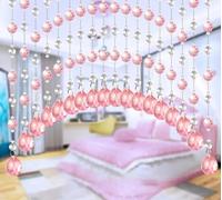 Pendentifs de lustre en cristal, rideau de porte en perles, chaîne suspendue, attrape-soleil pour fenêtre, décorations de fête et de vacances