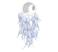 Pendentifs décoratifs à plumes faits à la main avec pierre de cristal pour chambre à coucher, mur ou voiture