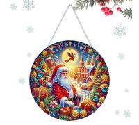 Pendentifs double face en acrylique double face pour sapin de Noël de 7,87 pouces | Beau motif décoratif pour porte, fenêtre, mur