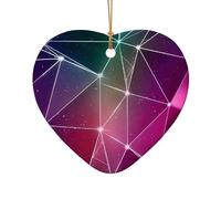 Pendentifs en forme de constellation de galaxie rouge en forme de cœur en forme de cœur pour artisanat personnalisé et cadeaux