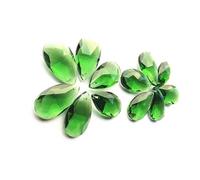 Pendentifs en forme de poire en cristal K9 vert, 38mm, 50 pièces/lot, perles, accessoires de décoration