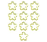 Pendentifs en forme d'étoile creuse pour collier, boucles d'oreilles, porte-clés, fabrication de bijoux, breloques en forme d'étoile avec trou