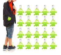 Pendentifs fantômes réfléchissants - 20 pièces décorations de sécurité pour Sac à Dos | Réflecteurs fluorescents | Accessoires d'halloween | Haute visibilité pour la Marche et la Course à Pied