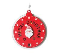 Pendentifs festifs de Noël Calendrier compte à rebours Décor Père Noël et renne Calendrier de l'Avent Pendentifs Arbre de Noël et coffre-fort