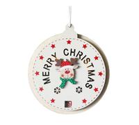 Pendentifs festifs de Noël Calendrier compte à rebours Décor Père Noël et renne Calendrier de l'Avent Pendentifs Arbre de Noël et coffre-fort