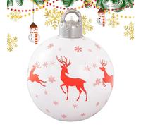 Pendentifs gonflables de boule de Noël en PVC, décorations de boule de Noël de jardin, ornements gonflables d'arbre de Noël, décorations de boule de Noël 55x40 cm/21,65 x 15,75 pouces pour l'extérieur