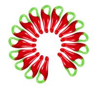 Pendentifs Mini Poivron Rouge en Verre pour Bijoux, Lot de 50 | Breloques Délicates, Fabrication Artisanale, Usage Multiple, Ornements de Collier, Boucles D'oreilles et Clés