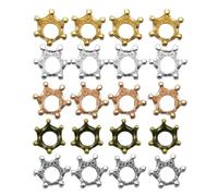 Pendentifs pendentif couronne en , perle d'entretoise avec pendentif couronne royale | Pendentif bijoux en métal vintage | 20 pour pendentifs, drôles pour la création