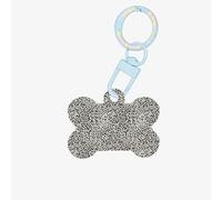 Pendentifs personnalisés double face en forme d'os avec impression léopard noir pour chiens et chats