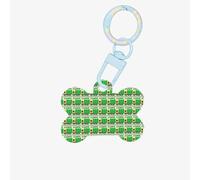 Pendentifs personnalisés double face en forme d'os avec inscription « I Love » en forme de camion à ordures pour chiens et chats