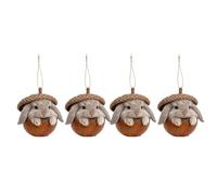 Pendentifs plats en acrylique en forme d'animal conçus pour les occasions festives telles que Noël, ajoutant du bonheur à n'importe quelle décoration animale