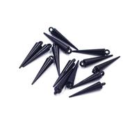 Pendentifs pointes larme Rivet Punk goujons cône acrylique for boucle d'oreille collier bijoux à breloques résultats de bricolage 50 pièces(24mm)