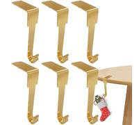 Pendentifs pour chaussettes de Noël, crochets de suspension de décoration de Noël, 6 porte-bas stables pour Noël, hôtel, ils peuvent contenir des bas, des sacs et des vêtements, ce qui en fait un