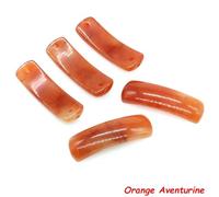 Pendentifs rectangulaires en Pierres Naturelles, 35 x 10 mm, Perles en améthyste et œil de Tigre, pour Bracelets et Bijoux DIY